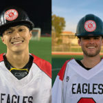 Photo of four different people, all wearing a black hard hat